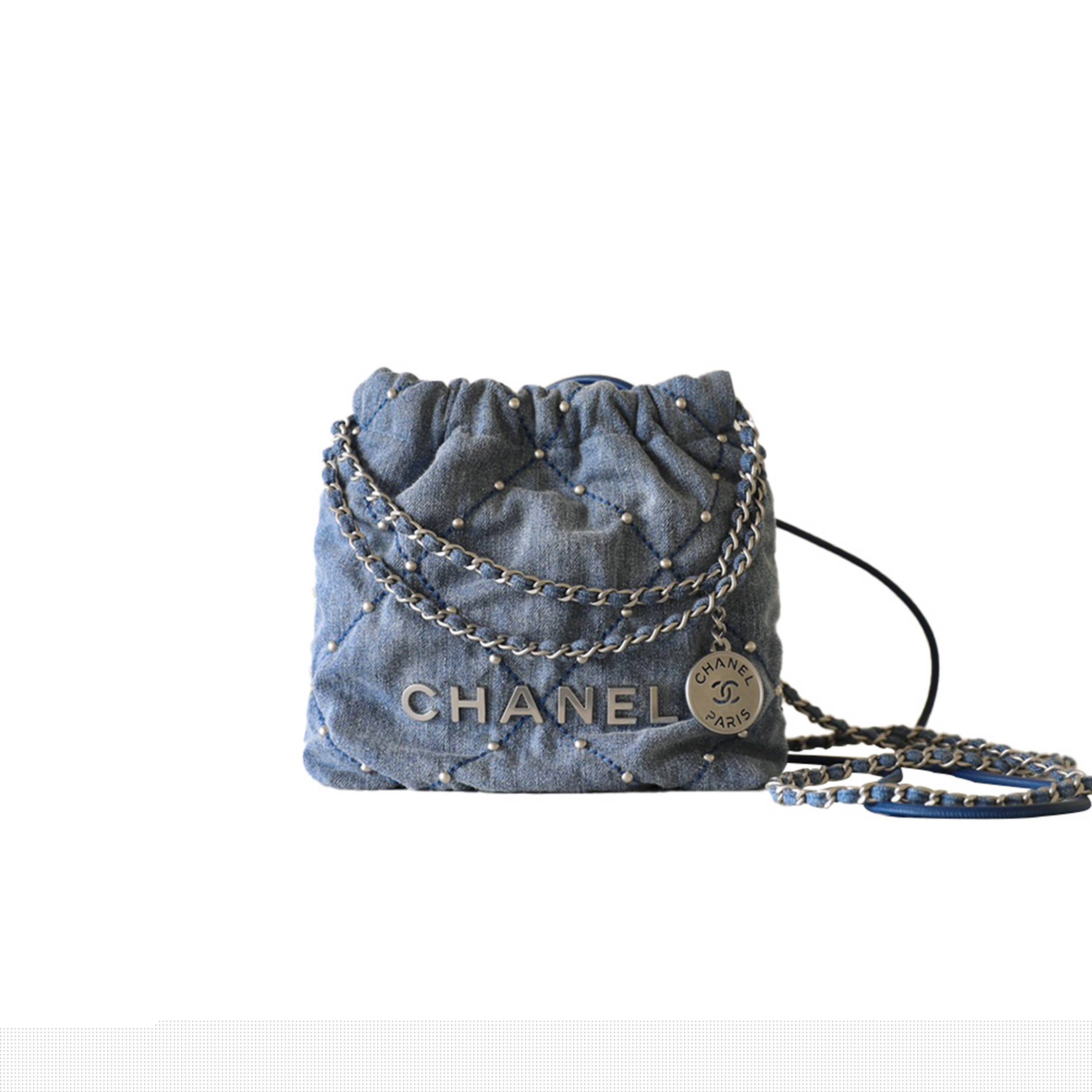 Ch*el master  casual style denim blended fabrics chain plain as3980  (20*19*6cm)